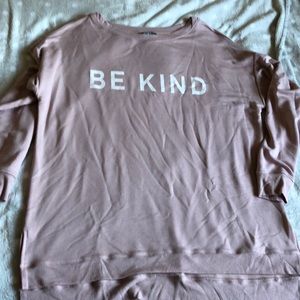 Marled rose long sleeve size L